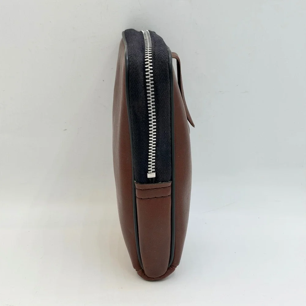 Kodak Pouch Case Brown Faux Leather Vintage Camera Bag Belt Loop Zippered
